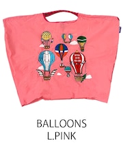 【Ball＆Chain/ボールアンドチェーン】BALLOONS(L) 刺繍エコバッグ