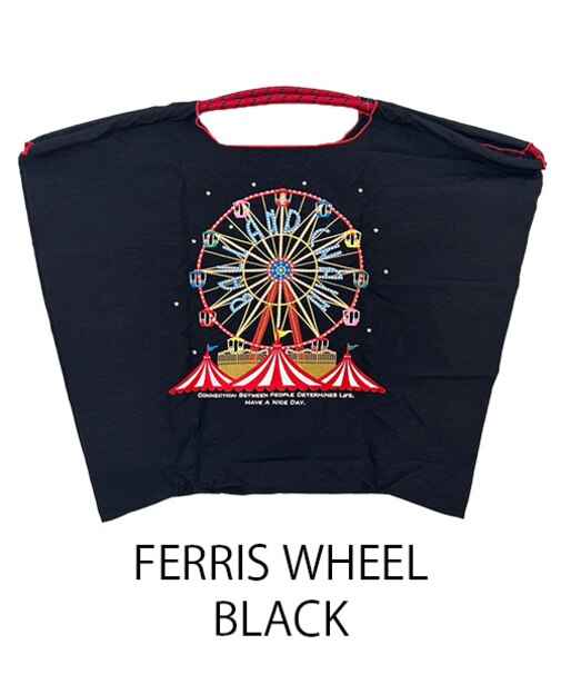 【Ball＆Chain/ボールアンドチェーン】FERRIS WHEEL(L) 刺繍エコバッグ