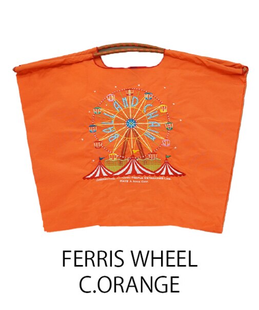 【Ball＆Chain/ボールアンドチェーン】FERRIS WHEEL(L) 刺繍エコバッグ