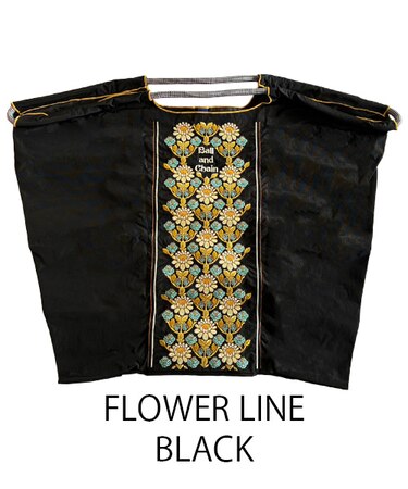 【Ball＆Chain/ボールアンドチェーン】FLOWER LINE(L) 刺繍エコバッグ