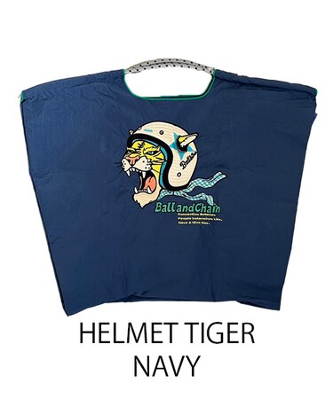 【Ball＆Chain/ボールアンドチェーン】HELMET TIGER(L) 刺繍エコバッグ