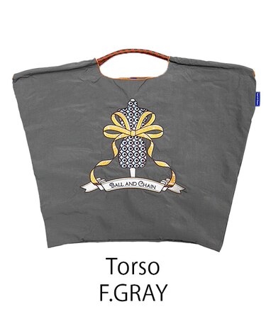 【Ball＆Chain/ボールアンドチェーン】Torso(L) 刺繍エコバッグ