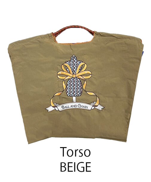 【Ball＆Chain/ボールアンドチェーン】Torso(L) 刺繍エコバッグ