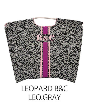 【Ball＆Chain/ボールアンドチェーン】LEOPARD B&C(L) 刺繍エコバッグ