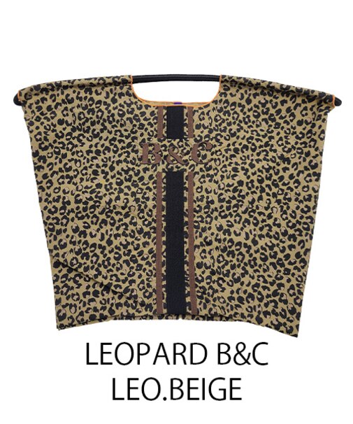 【Ball＆Chain/ボールアンドチェーン】LEOPARD B&C(L) 刺繍エコバッグ