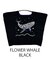 【Ball＆Chain/ボールアンドチェーン】FWL FLOWER WHALE(L) 刺繍エコバッグ