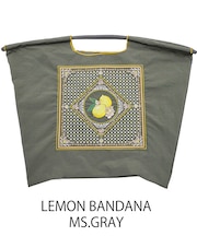 【Ball＆Chain/ボールアンドチェーン】LEMON BANDANA(L) 刺繍エコバッグ