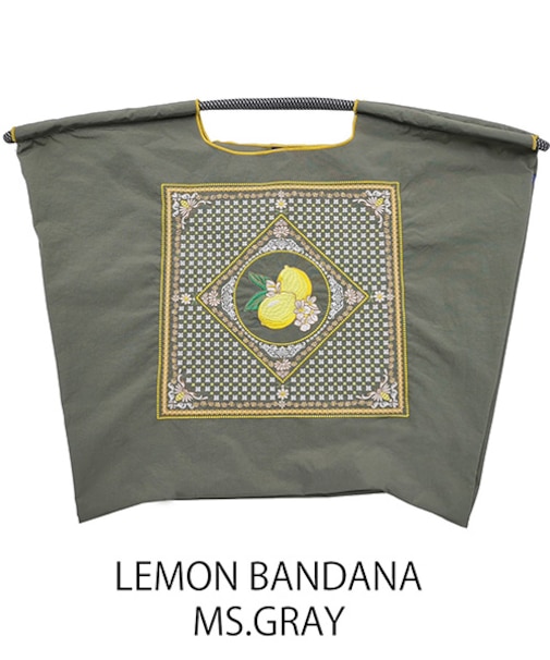 【Ball＆Chain/ボールアンドチェーン】LEMON BANDANA(L) 刺繍エコバッグ