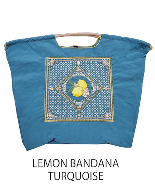 【Ball＆Chain/ボールアンドチェーン】LEMON BANDANA(L) 刺繍エコバッグ