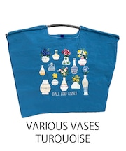 【Ball＆Chain/ボールアンドチェーン】VARIOUS VASES(L) 刺繍エコバッグ