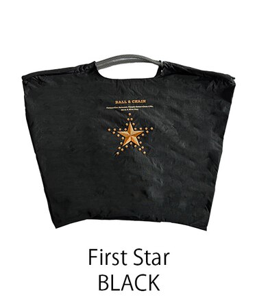 【Ball＆Chain/ボールアンドチェーン】fast Star(L) 刺繍エコバッグ