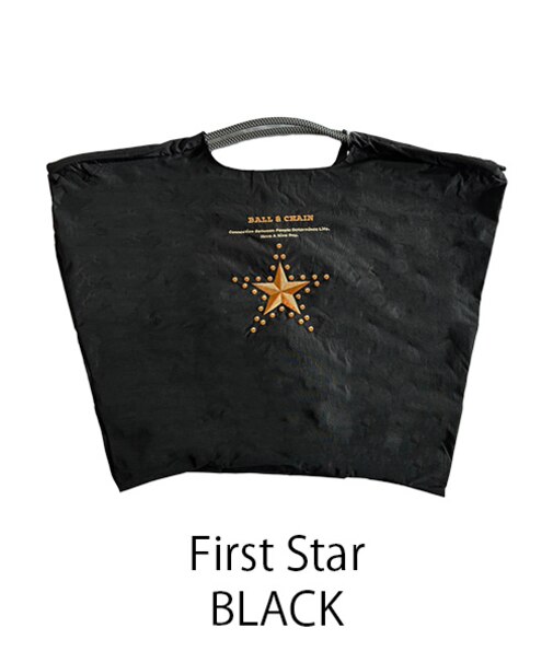 【Ball＆Chain/ボールアンドチェーン】fast Star(L) 刺繍エコバッグ