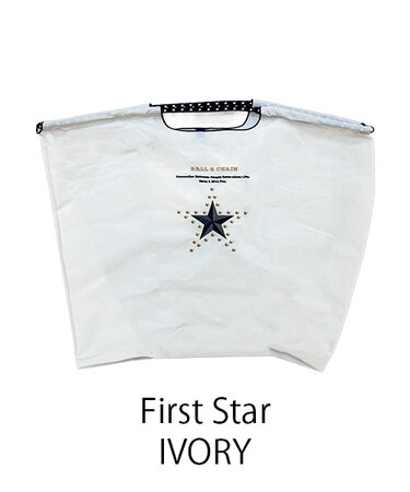 【Ball＆Chain/ボールアンドチェーン】fast Star(L) 刺繍エコバッグ