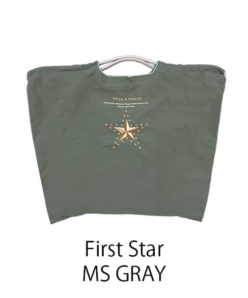 【Ball＆Chain/ボールアンドチェーン】fast Star(L) 刺繍エコバッグ