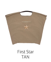 【Ball&Chain/ボールアンドチェーン】fast Star(L) 刺繍エコバッグ