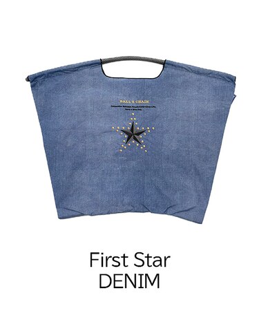 【Ball＆Chain/ボールアンドチェーン】fast Star(L) 刺繍エコバッグ