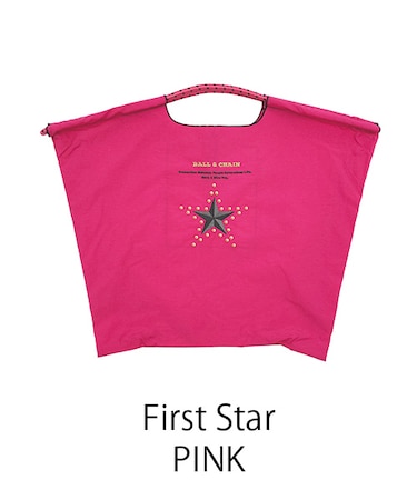 【Ball＆Chain/ボールアンドチェーン】fast Star(L) 刺繍エコバッグ