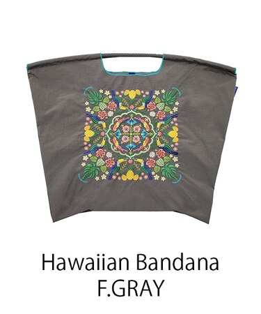 【Ball＆Chain/ボールアンドチェーン】Hawaiian Bandana(L) 刺繍エコバッグ