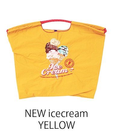 【Ball＆Chain/ボールアンドチェーン】NEW icecream(L) 刺繍エコバッグ