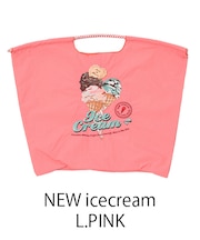 【Ball＆Chain/ボールアンドチェーン】NEW icecream(L) 刺繍エコバッグ