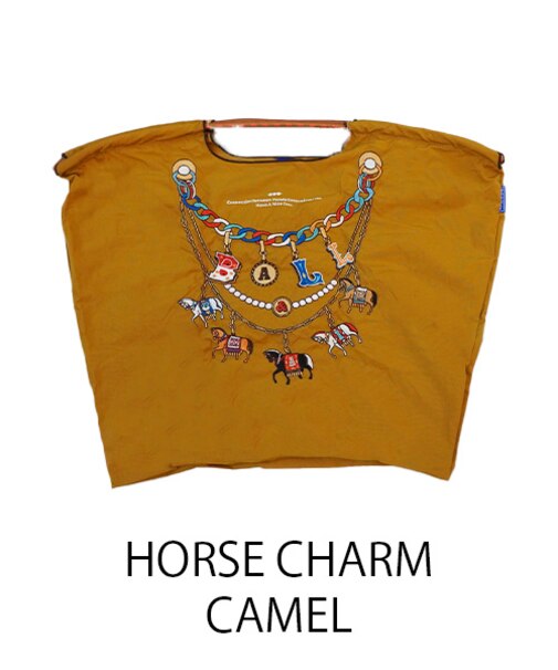 【Ball＆Chain/ボールアンドチェーン】HORSE CHARM(L) 刺繍エコバッグ