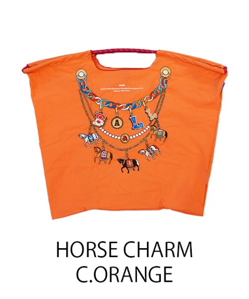 【Ball＆Chain/ボールアンドチェーン】HORSE CHARM(L) 刺繍エコバッグ