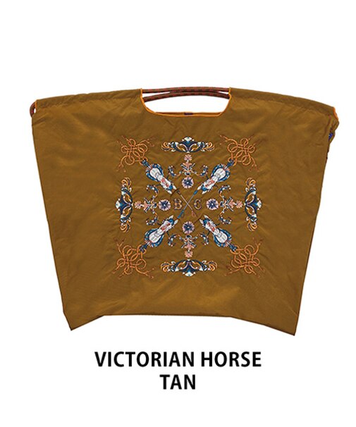 【Ball＆Chain/ボールアンドチェーン】VICTORIAN HORSE(L) 刺繍エコバッグ
