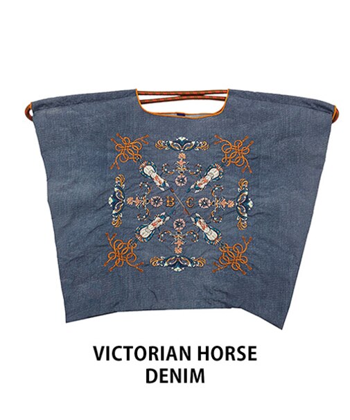 【Ball＆Chain/ボールアンドチェーン】VICTORIAN HORSE(L) 刺繍エコバッグ