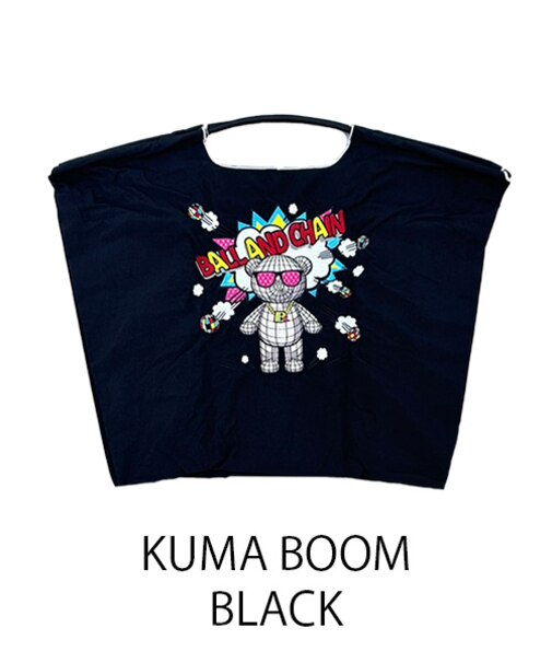 【Ball＆Chain/ボールアンドチェーン】KUMA BOOM(L) 刺繍エコバッグ