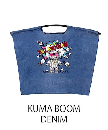 【Ball＆Chain/ボールアンドチェーン】KUMA BOOM(L) 刺繍エコバッグ