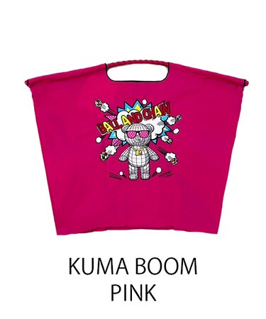 【Ball＆Chain/ボールアンドチェーン】KUMA BOOM(L) 刺繍エコバッグ