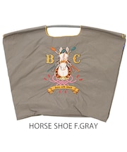 【Ball＆Chain/ボールアンドチェーン】HORSE SHOE(L) 刺繍エコバッグ