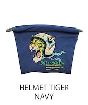 【Ball＆Chain/ボールアンドチェーン】ポーチ HELMET TIGER(L) 刺繍ポーチ