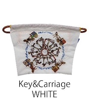 【Ball&Chain/ボールアンドチェーン】ポーチ Key&Carriage(L) 刺繍ポーチ