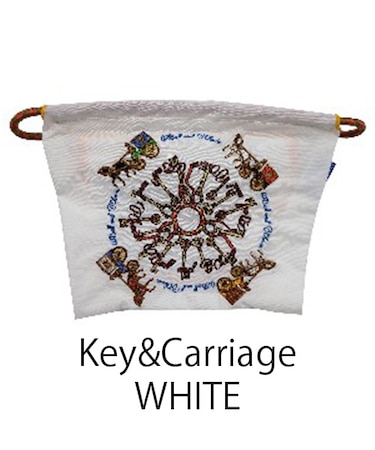 【Ball＆Chain/ボールアンドチェーン】ポーチ Key＆Carriage(L) 刺繍ポーチ