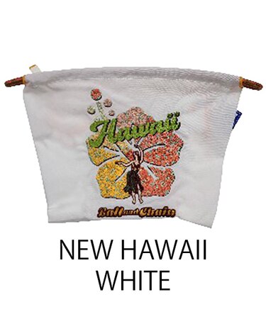 【Ball＆Chain/ボールアンドチェーン】ポーチ NEW HAWAII(L) 刺繍ポーチ