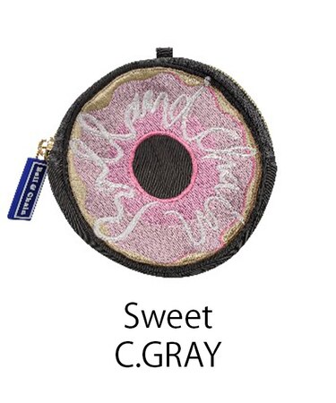 【Ball＆Chain/ボールアンドチェーン】R pouch Sweet 刺繍ポーチ