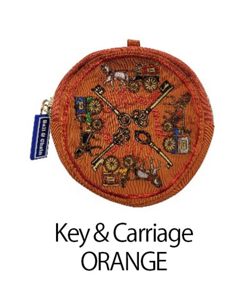 【Ball＆Chain/ボールアンドチェーン】R pouch Key Carriage 刺繍ポーチ