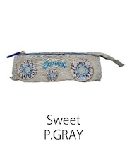 【Ball＆Chain/ボールアンドチェーン】T pouch Sweet 刺繍ポーチ