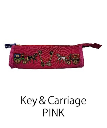 【Ball＆Chain/ボールアンドチェーン】T pouch Key＆Carriage 刺繍ポーチ