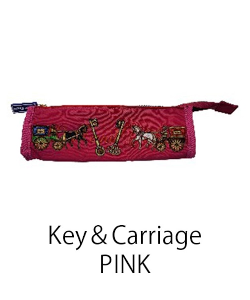 【Ball＆Chain/ボールアンドチェーン】T pouch Key＆Carriage 刺繍ポーチ