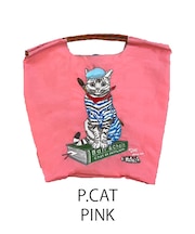 【Ball＆Chain/ボールアンドチェーン】P.CAT(M) 刺繍エコバッグ