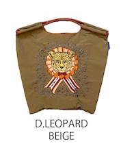 【Ball＆Chain/ボールアンドチェーン】D.LEOPARD(M) 刺繍エコバッグ
