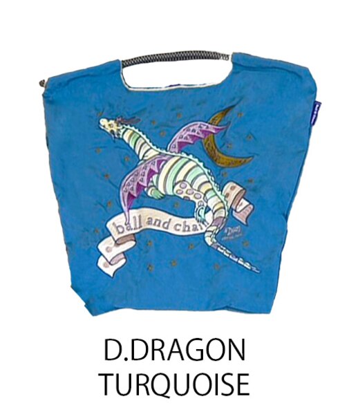 【Ball＆Chain/ボールアンドチェーン】D.DRAGON(M) 刺繍エコバッグ