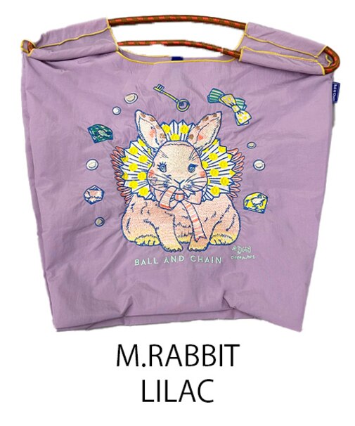 【Ball＆Chain/ボールアンドチェーン】M.RABBIT(M) 刺繍エコバッグ