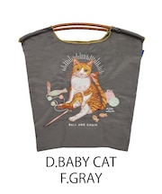 【Ball＆Chain/ボールアンドチェーン】D.BABY CAT(M) 刺繍エコバッグ