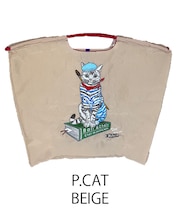 【Ball＆Chain/ボールアンドチェーン】P.CAT(L) 刺繍エコバッグ