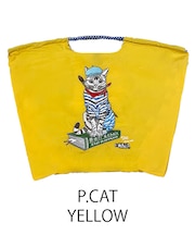 【Ball＆Chain/ボールアンドチェーン】P.CAT(L) 刺繍エコバッグ