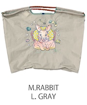 【Ball＆Chain/ボールアンドチェーン】M.RABBIT(L) 刺繍エコバッグ