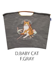 【Ball＆Chain/ボールアンドチェーン】D.BABY CAT(L) 刺繍エコバッグ